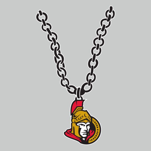 Ottawa Senators Necklace logo iron on paper